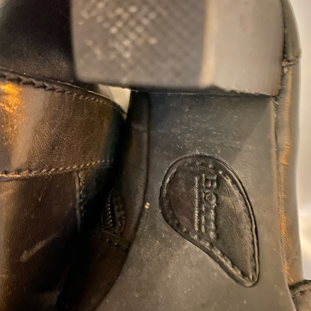 COPY - Born Black Leather Ankle Boots - Picture 3 of 3